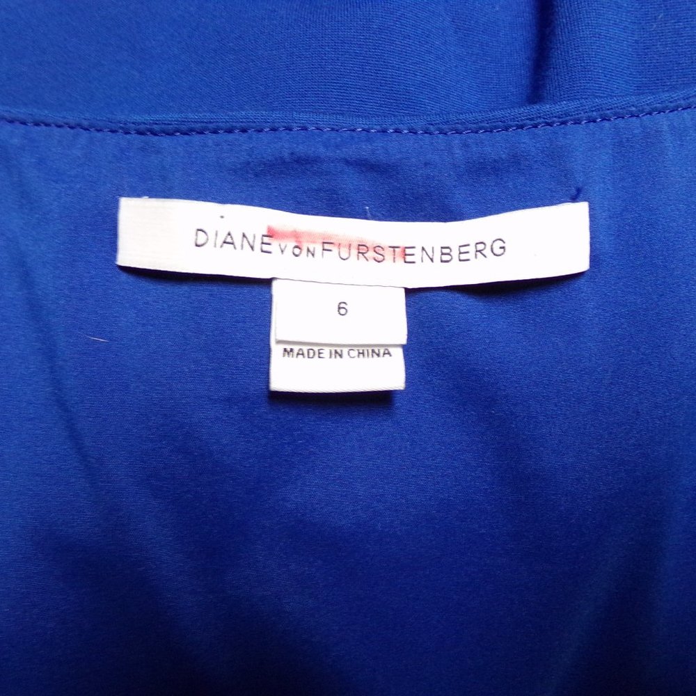 Diane Von Furstenburg Royal Blue Dress Bevin View 3